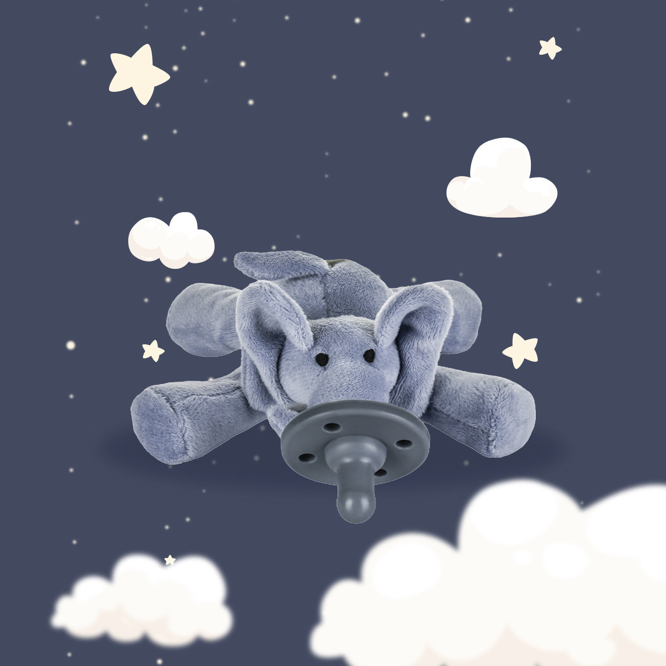 Sleep Buddy Bonny - Einschlafhilfe Silikon Schnuller mit Kuscheltier