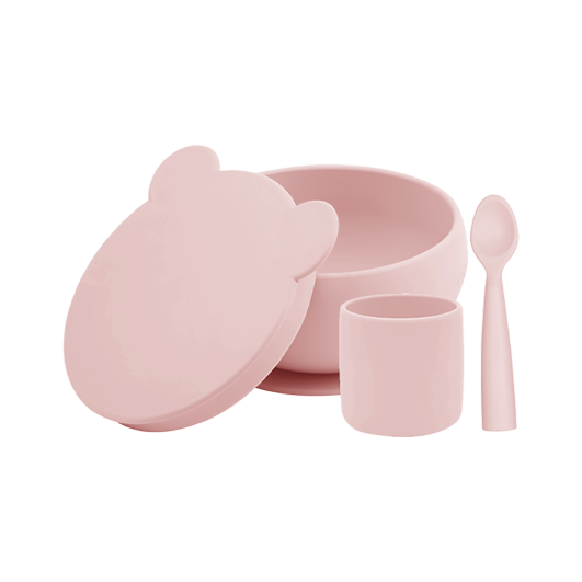 BLW Set I - Silikon Esslernset 3-teilig (Schale+Becher+Löffel)