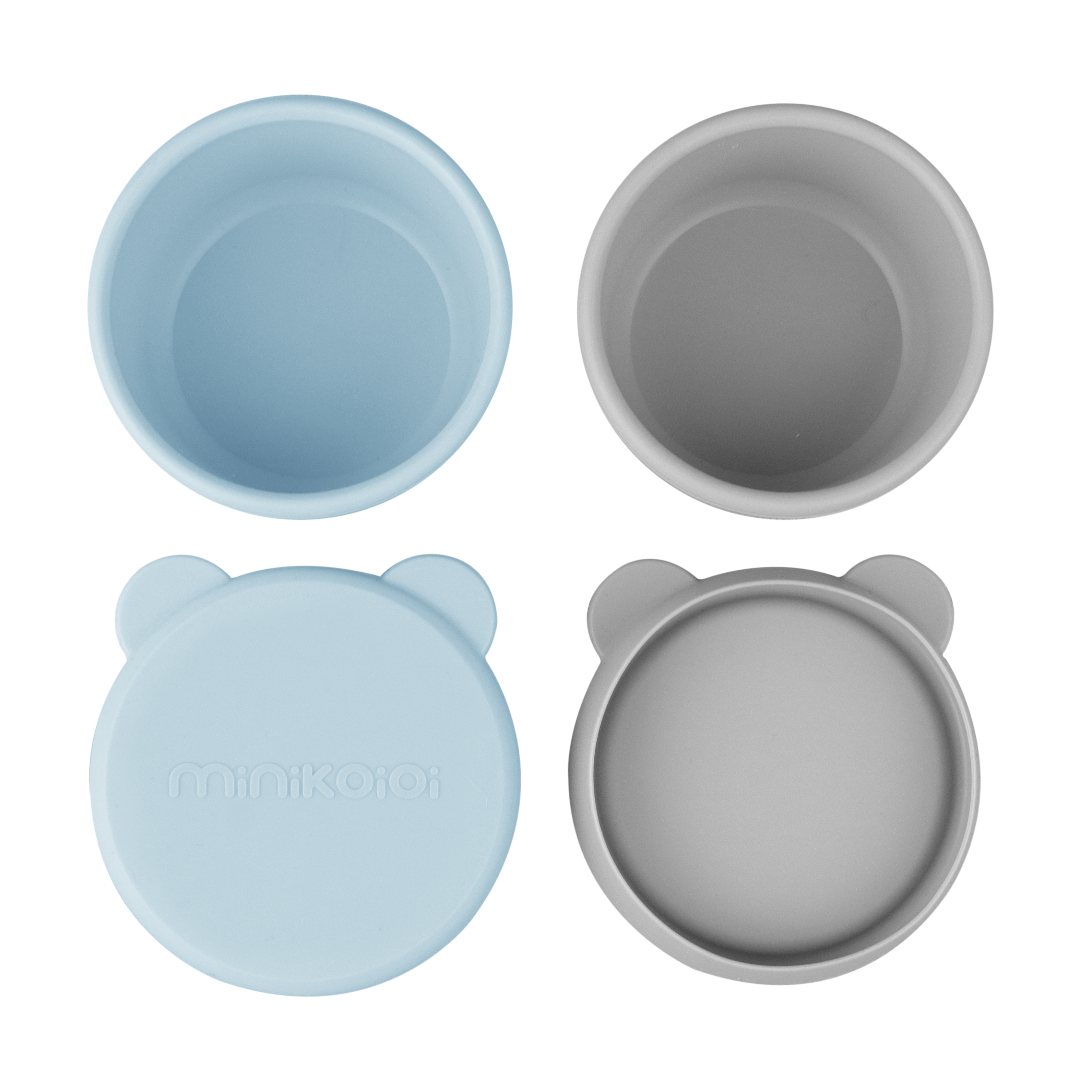 Mini Bites - Silikon Minischalen mit Deckel 2er Set