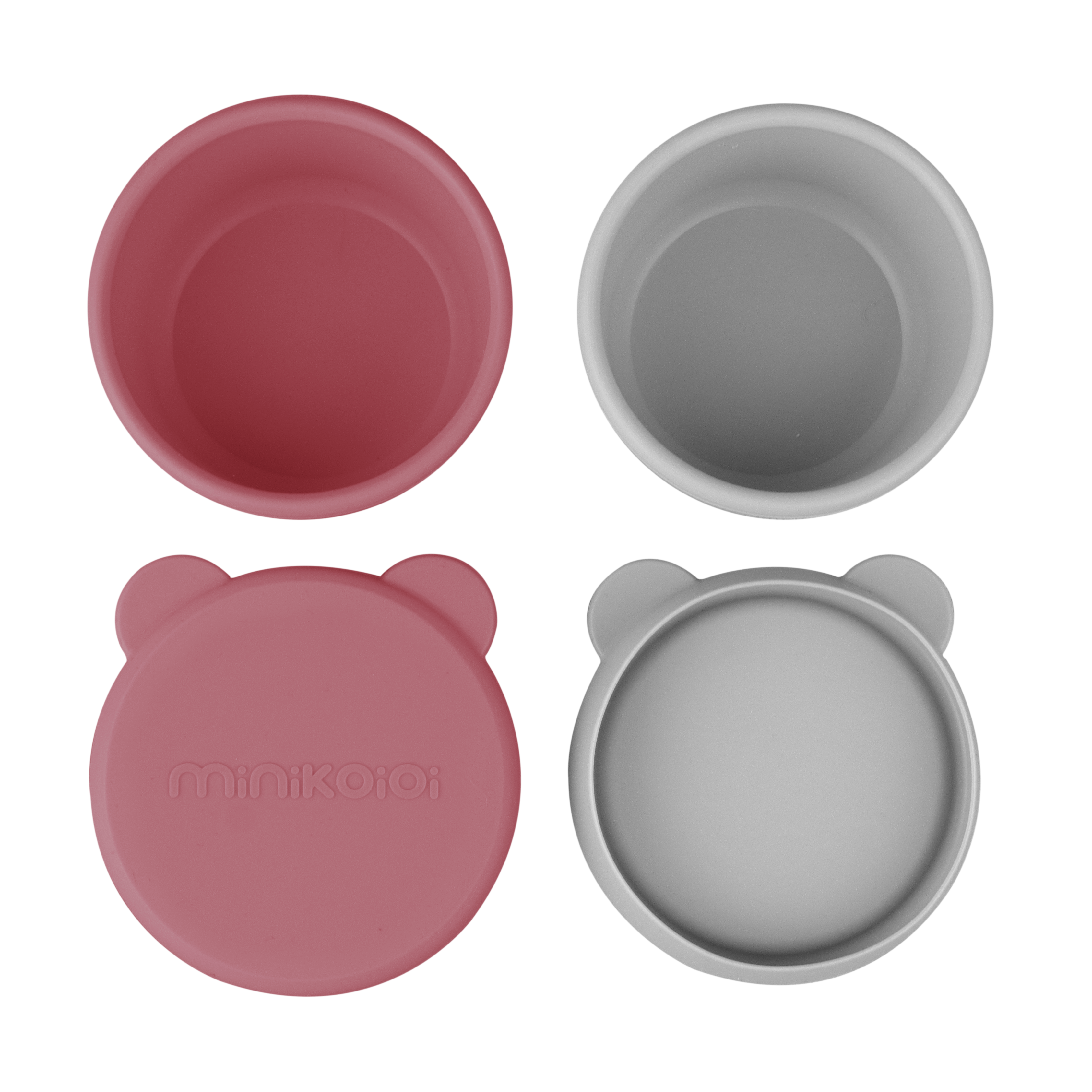 Mini Bites - Silikon Minischalen mit Deckel 2er Set