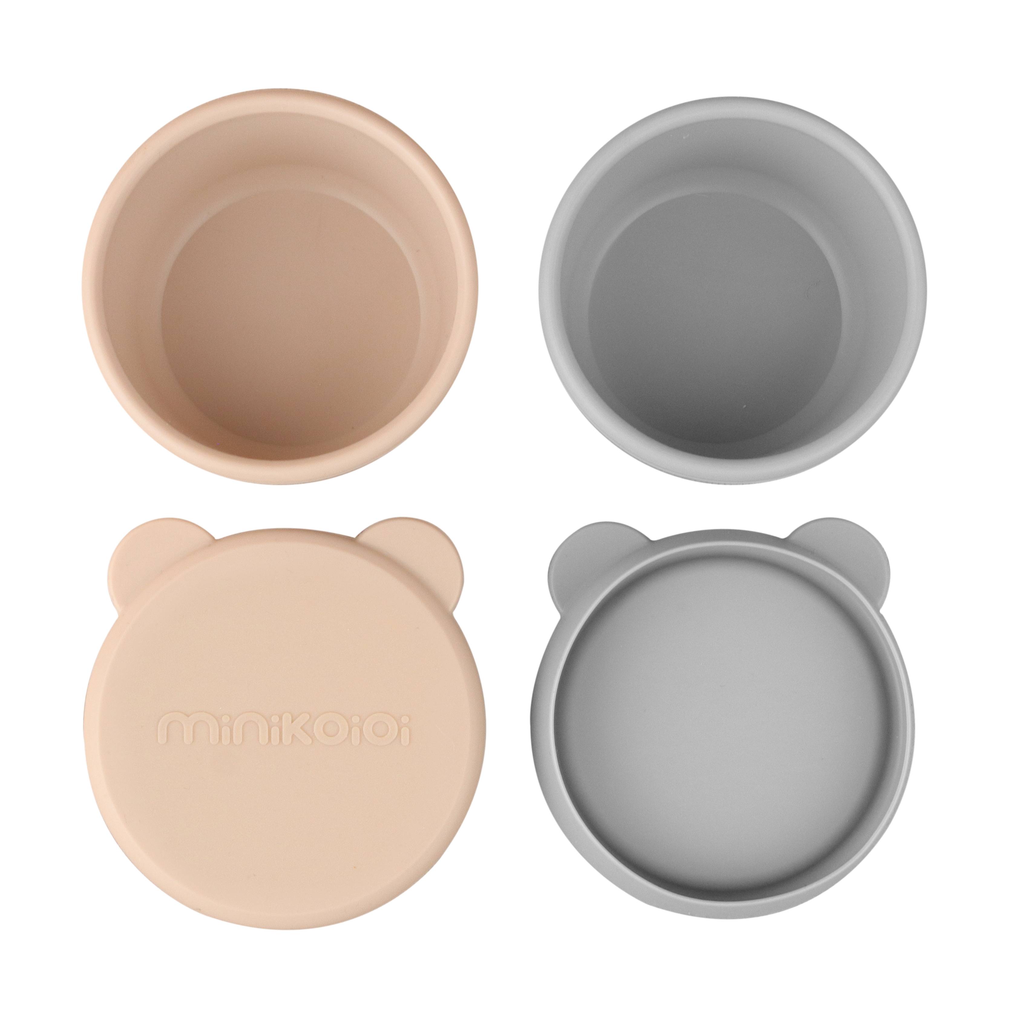 Mini Bites - Silikon Minischalen mit Deckel 2er Set