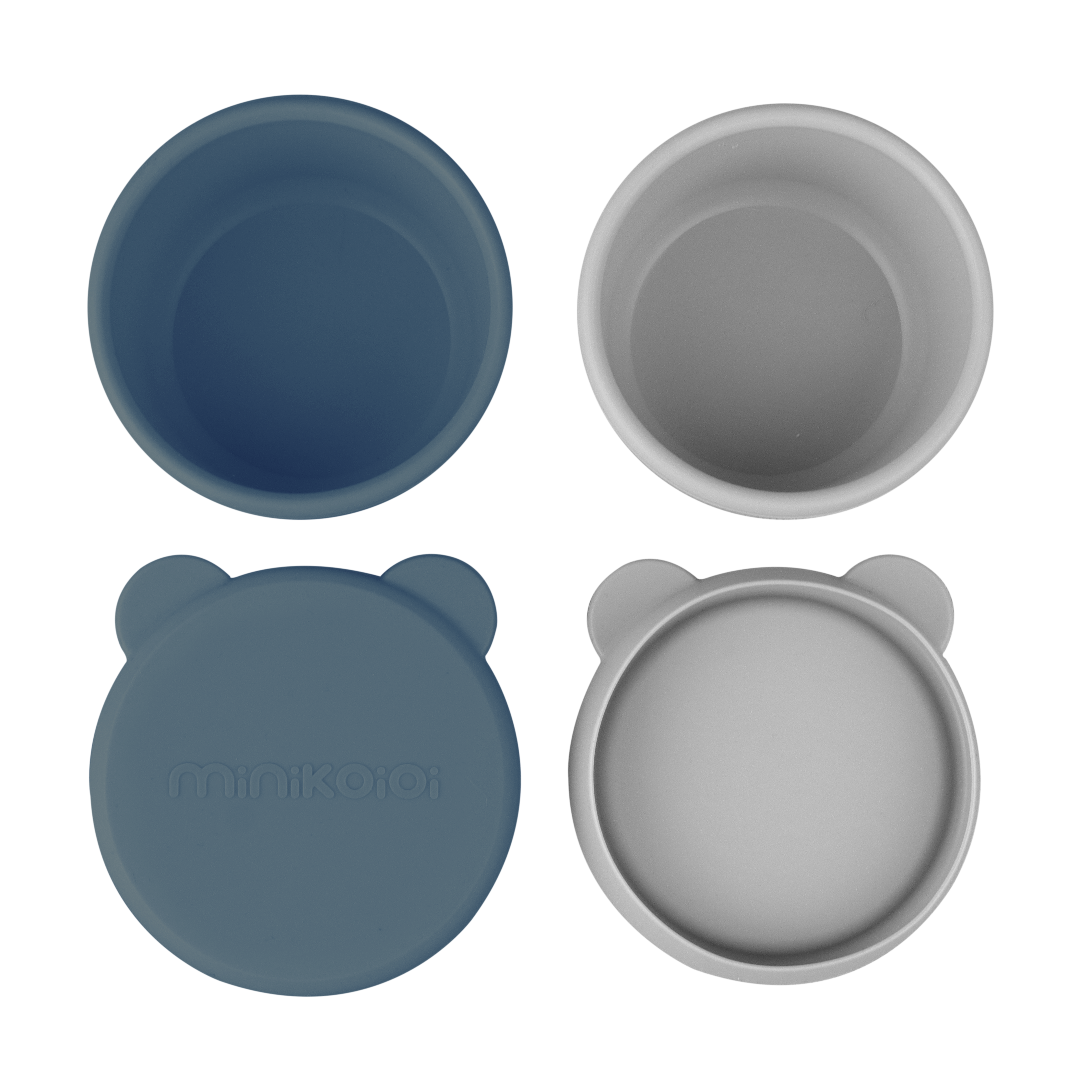 Mini Bites - Silikon Minischalen mit Deckel 2er Set