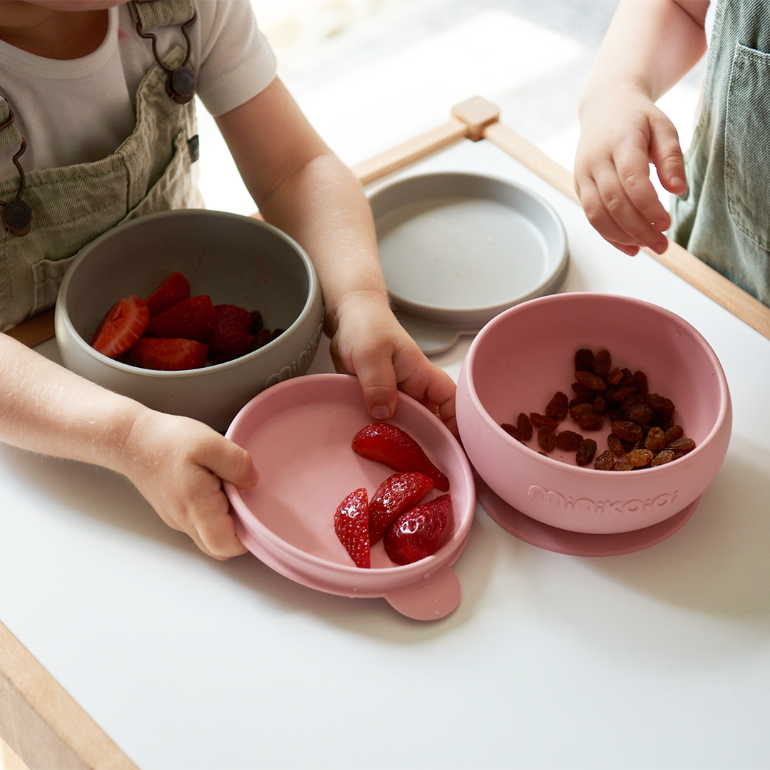 MinikOiOi Bowly - Vantuzlu Silikon Kase ve Kapak