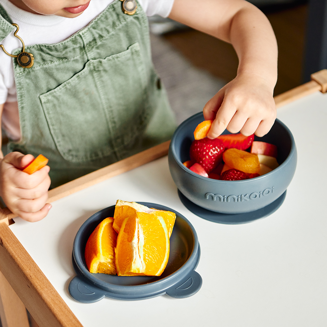 MinikOiOi Bowly - Vantuzlu Silikon Kase ve Kapak
