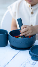 BLW Set I - Silikon Esslernset 3-teilig (Schale+Becher+Löffel)