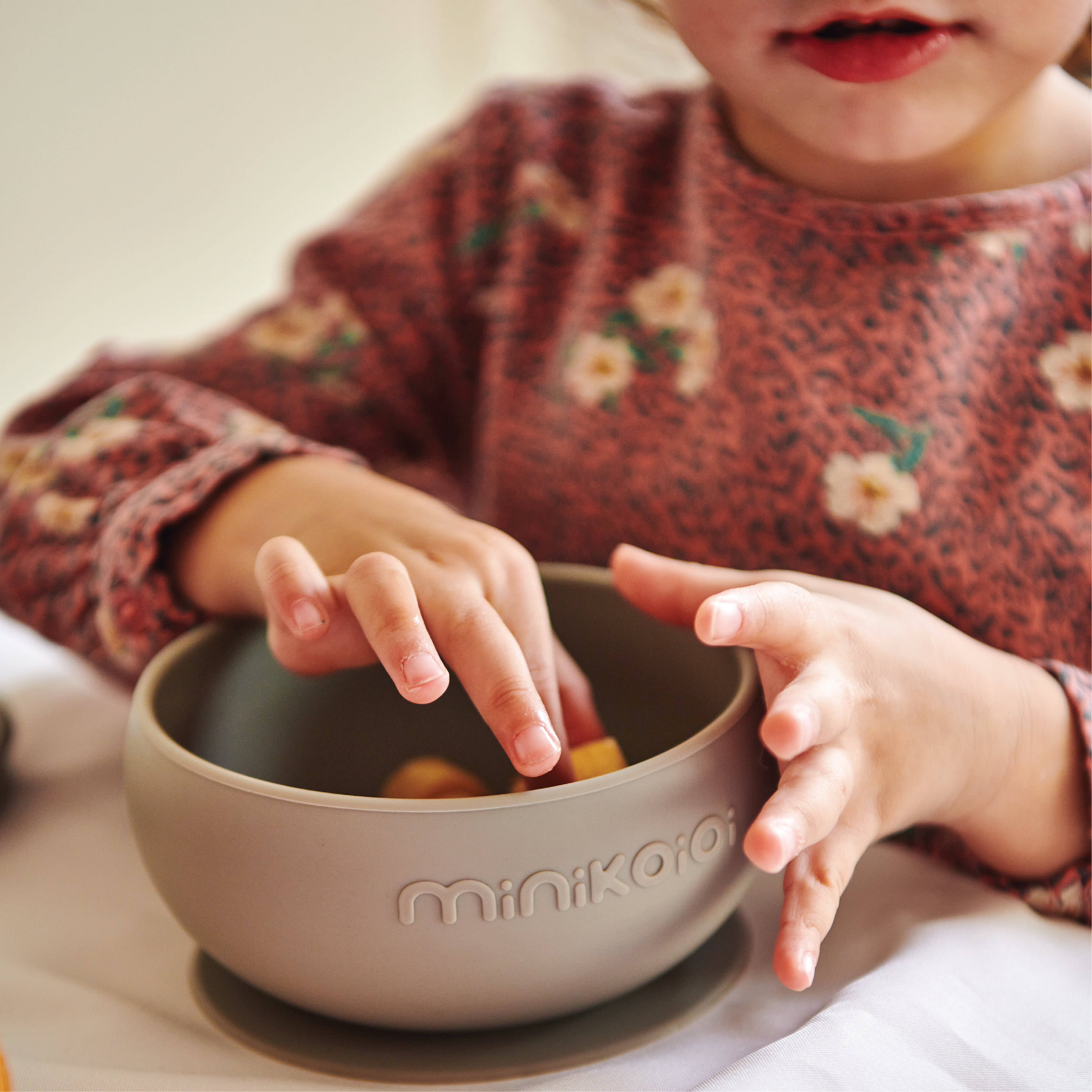 MinikOiOi Bowly - Vantuzlu Silikon Kase ve Kapak