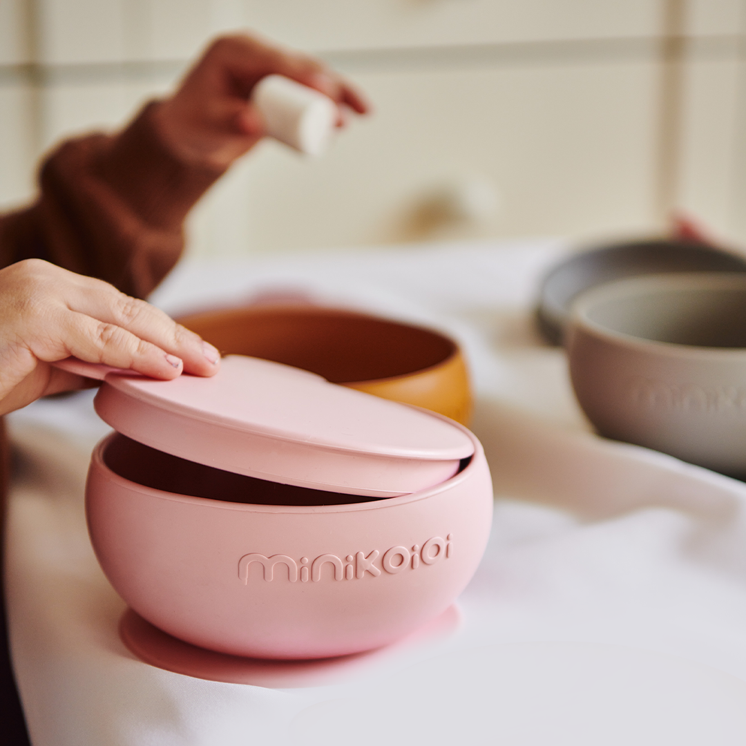 MinikOiOi Bowly - Vantuzlu Silikon Kase ve Kapak