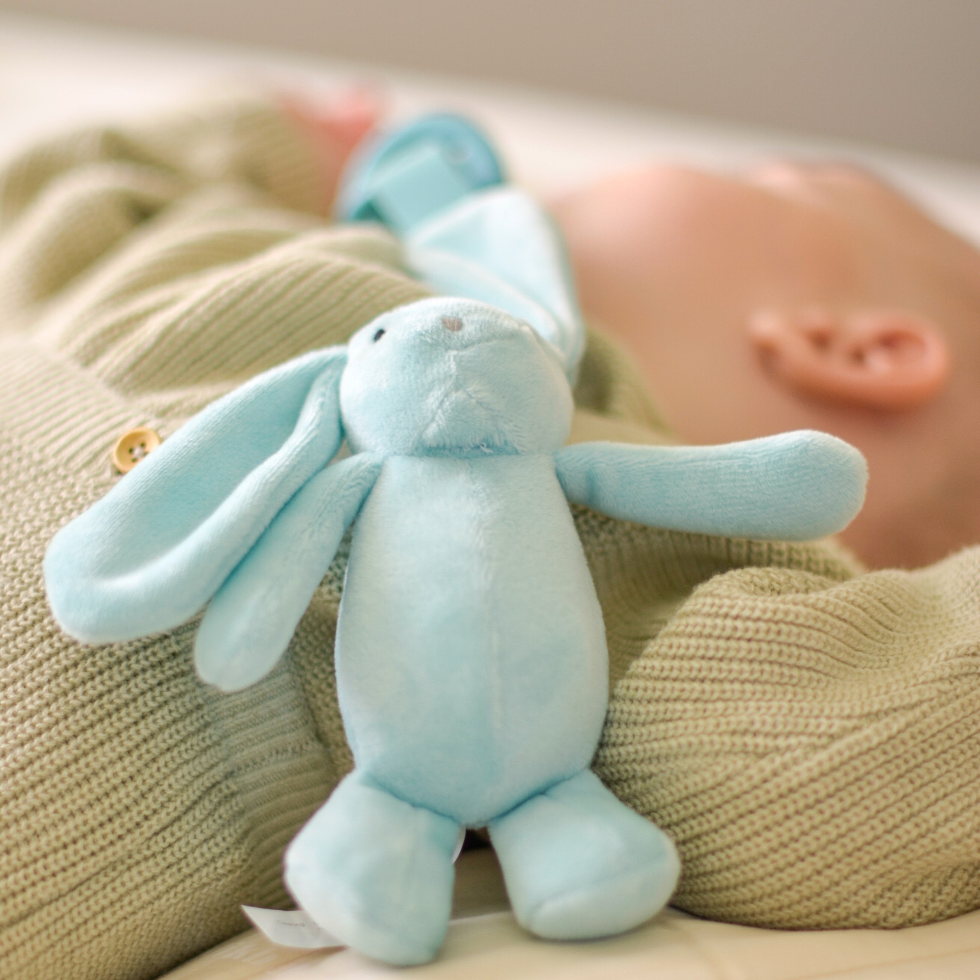 Sleep Buddy Luna - Einschlafhilfe Silikon Schnuller mit Kuscheltier