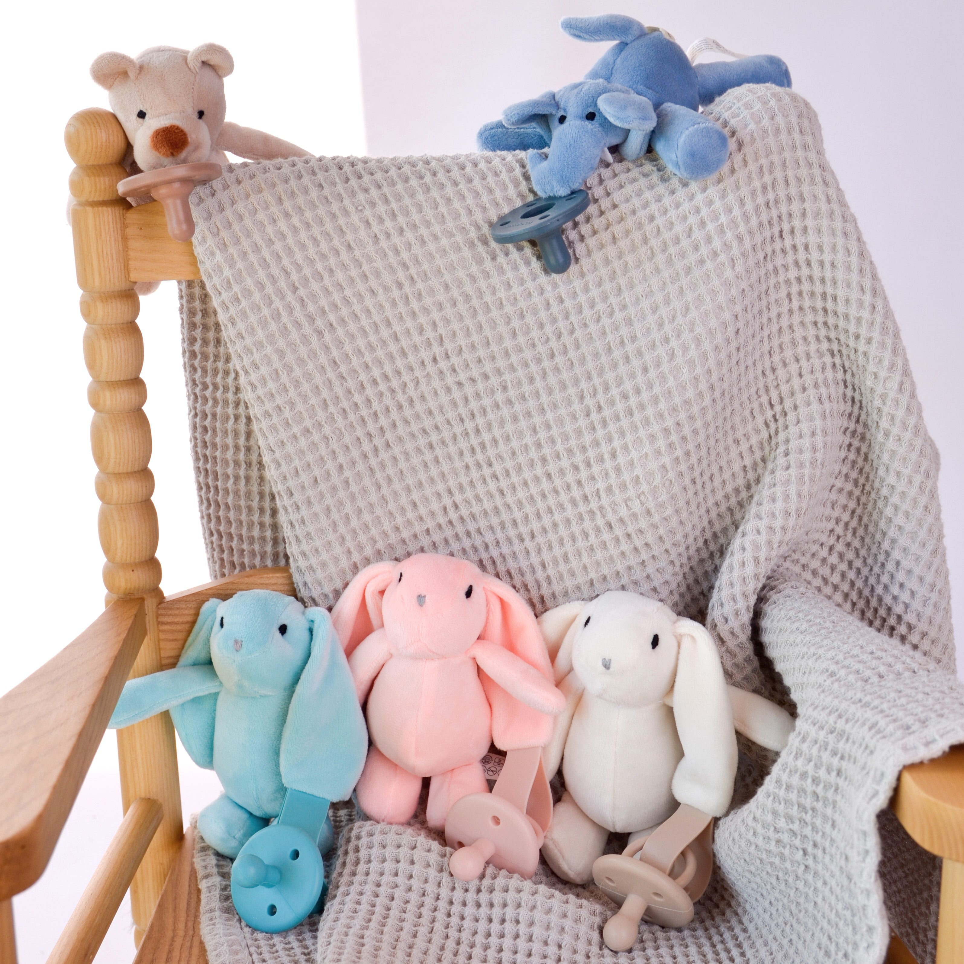 Sleep Buddy Luna - Einschlafhilfe Silikon Schnuller mit Kuscheltier