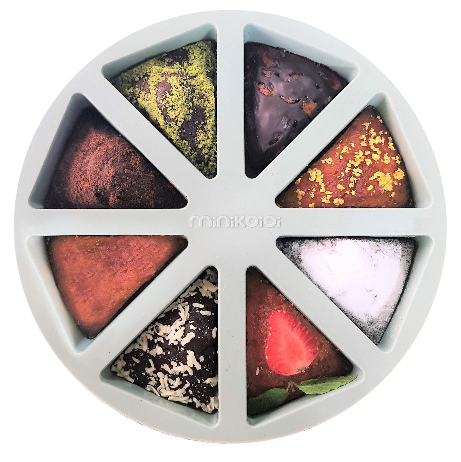 Slices - Silikon Kuchenform mit 8 Portionen