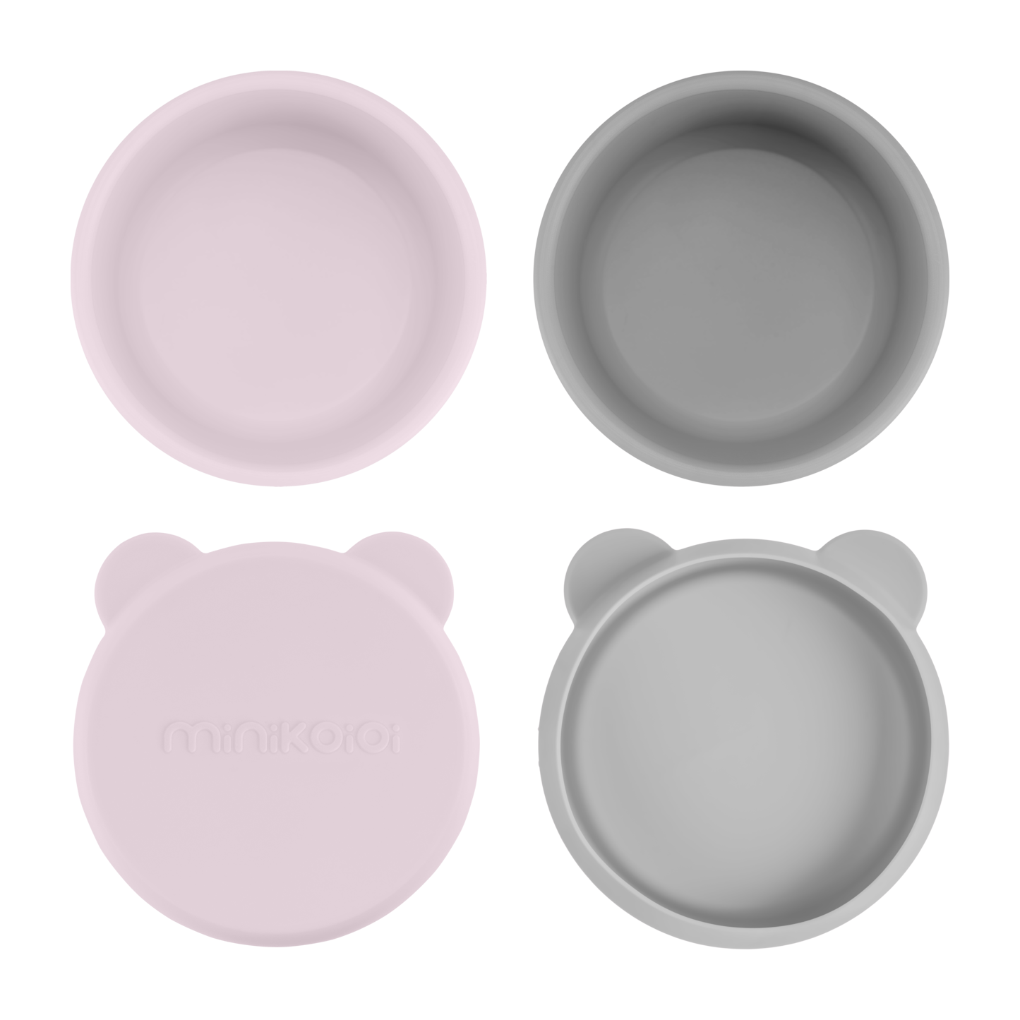 Mini Bites - Silikon Minischalen mit Deckel 2er Set