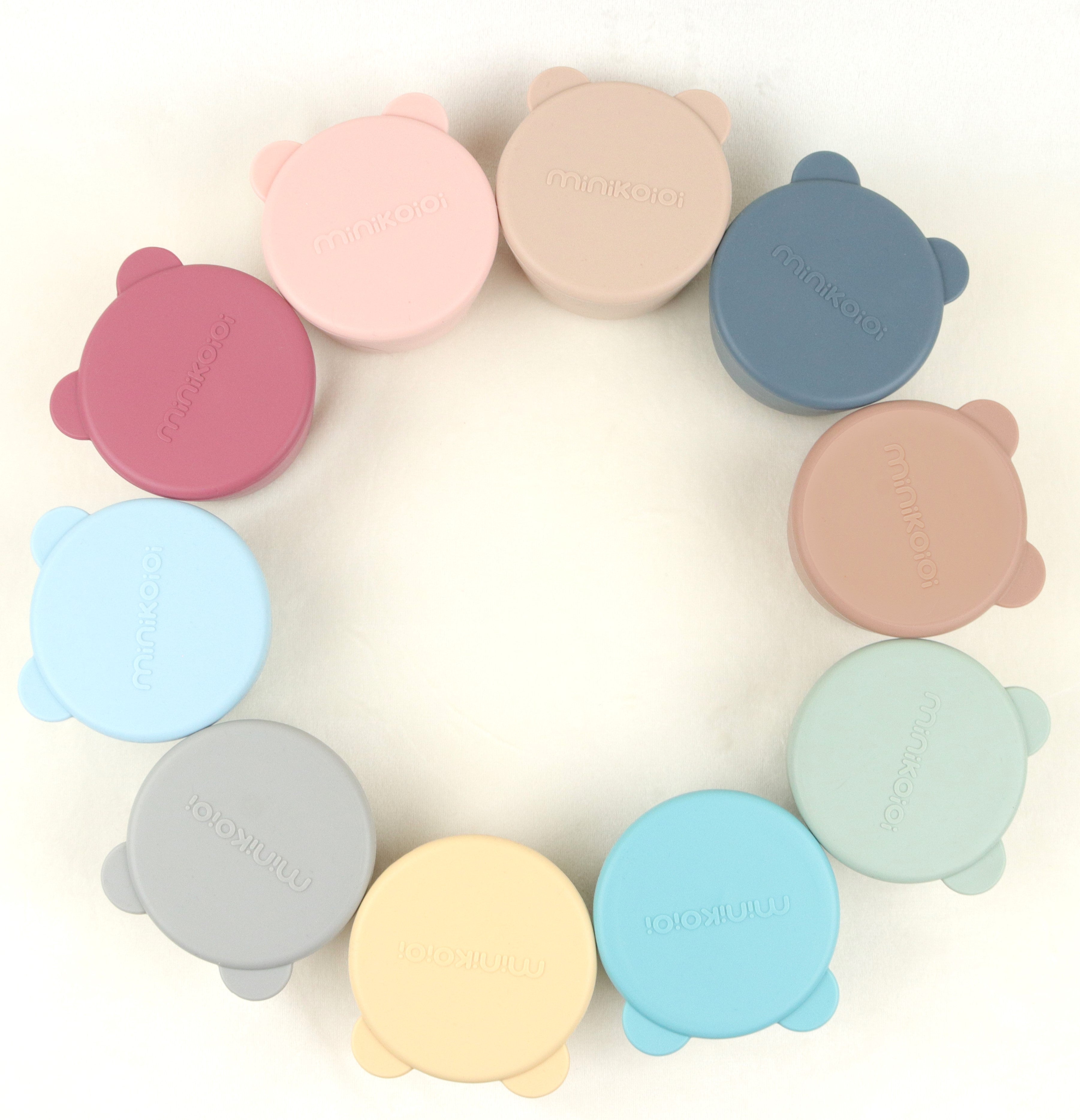 Mini Bites - Silikon Minischalen mit Deckel 2er Set