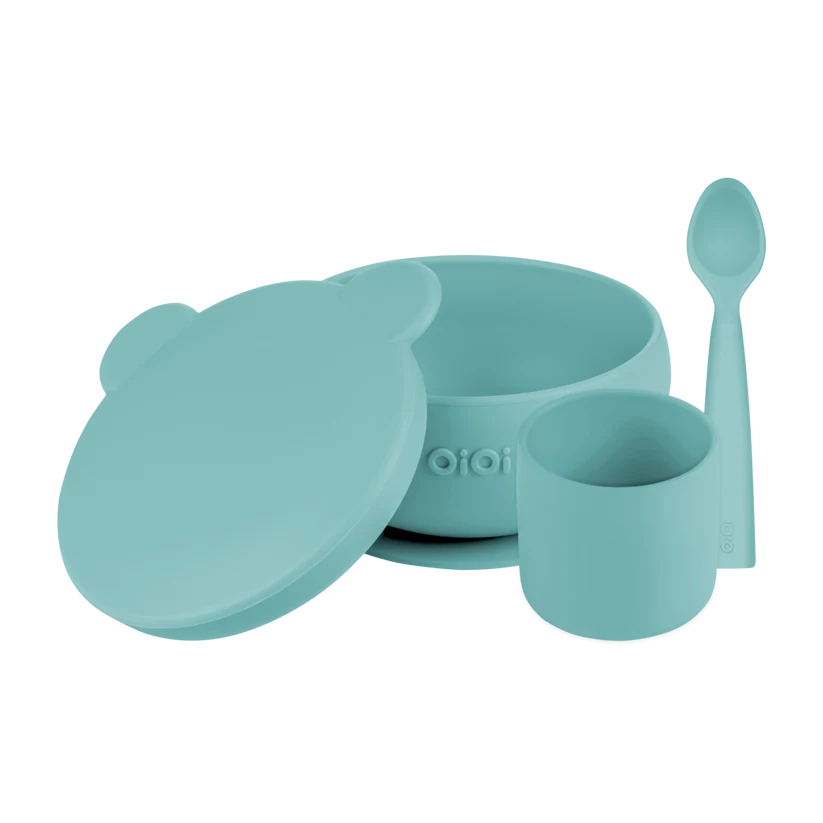 BLW Set I - Silikon Esslernset 3-teilig (Schale+Becher+Löffel)