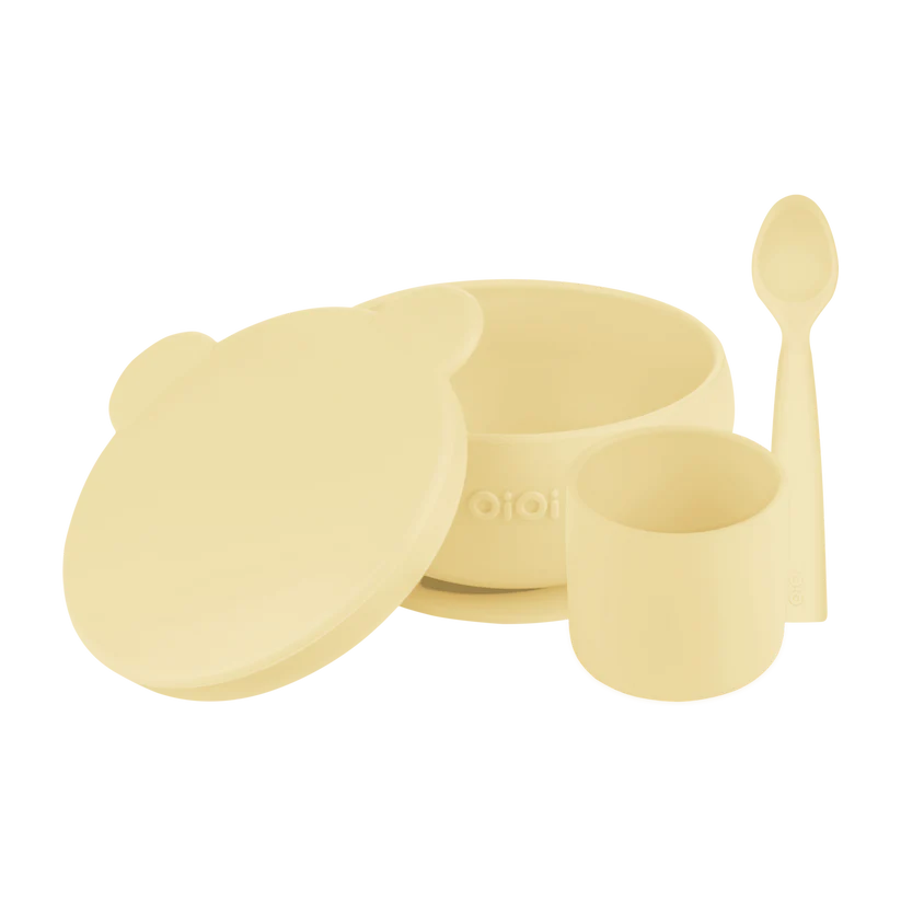 BLW Set I - Silikon Esslernset 3-teilig (Schale+Becher+Löffel)