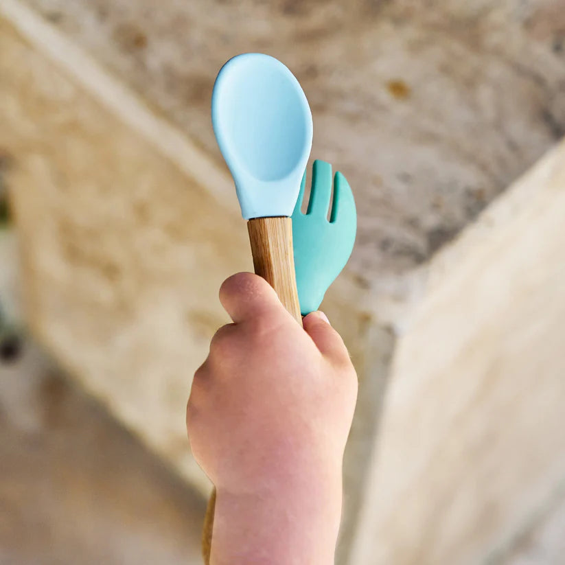 Minikoioi Dig In - Baby Cutlery Set with Fork and Spoon