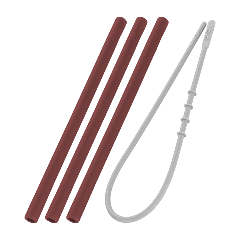 MinikOiOi Flexi Straws – 3 Pieces & Cleaning Brush