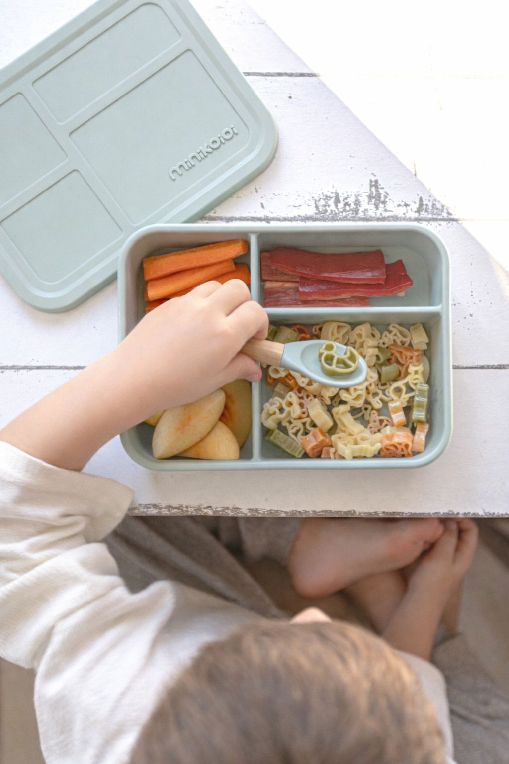 Minikoioi Silicone Compartmented Bento Lunch Box