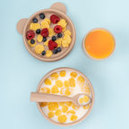 BLW Set I - Silikon Esslernset 3-teilig (Schale+Becher+Löffel)